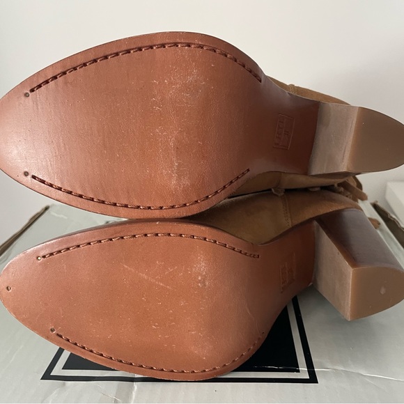 FRYE suede western style bootie with fringe - Picture 3 of 8